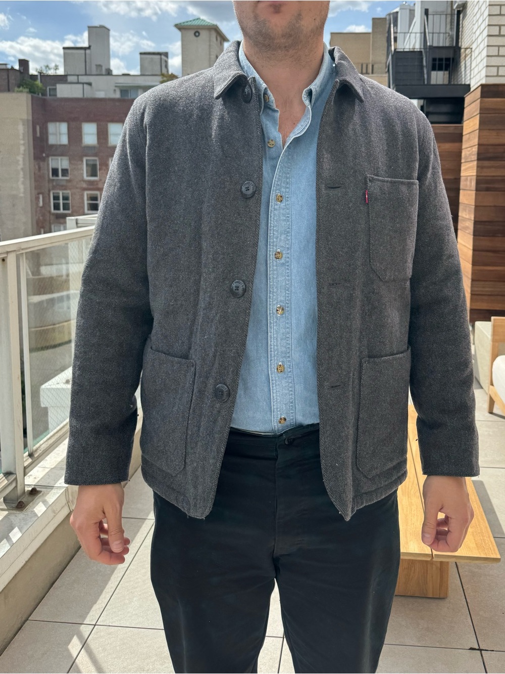 Levi’s Men's Charcoal Work Jacket